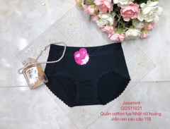 Quần cotton lụa Nhật nữ hoàng viền ren cao cấp 118