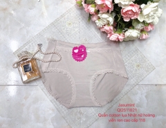 Quần cotton lụa Nhật nữ hoàng viền ren cao cấp 118