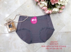 Quần cotton lụa Nhật nữ hoàng viền ren cao cấp 118