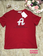 Áo phông chữ A đính đá cao cấp