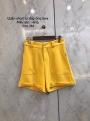 Quần short lật gấu phong cách Leve
