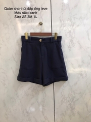 Quần short lật gấu phong cách Leve