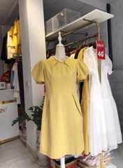 Váy teck tay bồng cao cấp