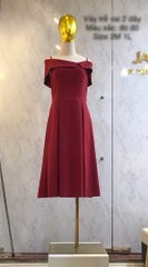 Váy cổ lá trễ vai cao cấp