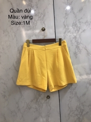 Quần đùi xốp nhung cao cấp Vàng