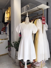 Váy teck tay bồng cao cấp