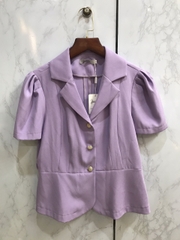 Set vest cộc tay chân váy Tím cao cấp  L