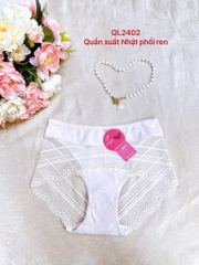 Quần lót xuất Nhật cotton phối ren