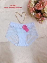 Quần lót xuất Nhật cotton phối ren