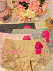 Quần lót thun gân phối ren