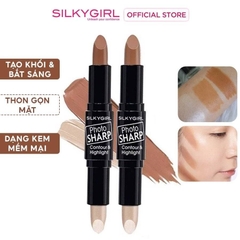 Tạo Khối Hai Đầu Silkygirl Photosharp Contour & Highlight Stick #01 Natural Light 8Gr