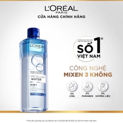 Nước Tẩy Trang 3 In 1 Micellar Làm Sạch Sâu L'Oréal Paris 400Ml