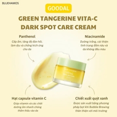 Kem dưỡng sáng da mờ thâm Goodal Green Tangerine Vita C Dark Spot Care Cream