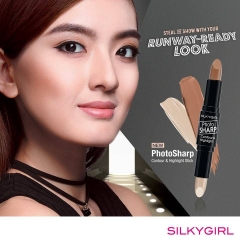 Tạo Khối Hai Đầu Silkygirl Photosharp Contour & Highlight Stick #01 Natural Light 8Gr