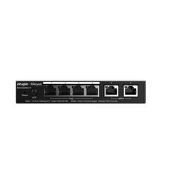 Switch PoE Ruijie RG-ES206GC-P (4 PoE Gigabit, 2 uplink Gigabit, 54W)