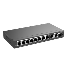 Switch PoE Ruijie RG-ES210GS-P (8 PoE Gigabit, 2 uplink Gigabit, 120W)