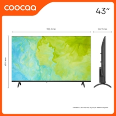Android Google Tivi Coocaa 43 inch Full HD 43Z72 điều khiển giọng nói