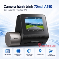 Camera hành trình 70mai A510S (Cam trước độ nét 3K, Tích hợp GPS)