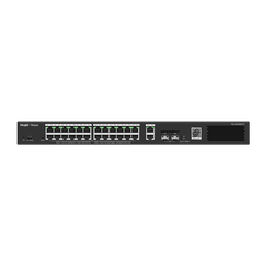 Switch PoE Ruijie RG-ES228GS-P (24 PoE Gigabit, 2 uplink Gigabit, 2 SFP, 370W)