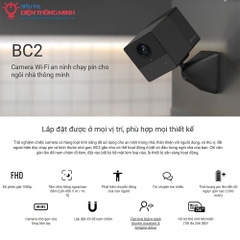 Camera EZVIZ BC2 (Wifi 2MP, PIN 2000mAh)