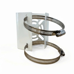 Chân đế Bích bắt cột cho camera 100x120mm kèm 2 đai phi 100mm