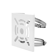 Chân đế Bích bắt cột cho camera 100x120mm kèm 2 đai phi 100mm