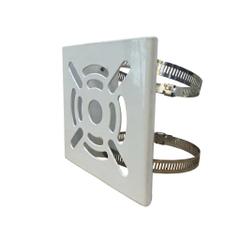 Chân đế Bích bắt cột cho camera 100x120mm kèm 2 đai phi 100mm
