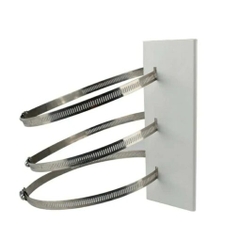 Chân đế Bích bắt cột cho camera 150x210mm kèm 3 đai (camera cỡ lớn, PTZ)