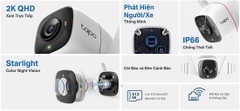 Camera TP-LINK Tapo C320WS (Wifi thân 4MP, Full Color)