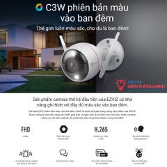 Camera EZVIZ C3W Color Night Vision (Wifi Thân 2MP, đêm có màu)