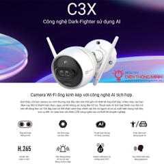 Camera EZVIZ C3X (Wifi Thân 2MP ống kính kép, đêm có màu)