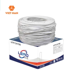 Dây mạng Cat5e Việt Hàn LEAD UTP26AWG màu trắng