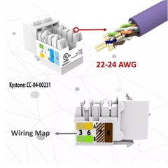 Hạt ổ cắm mạng Novalink RJ45 Cat6 CC-04-00231