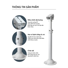 Chân đế camera thẳng kéo dài 60-120cm