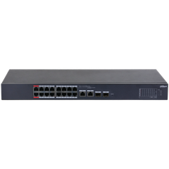 Switch PoE DAHUA DH-CS4218-16ET-135 (Cloud, 16 PoE, 2 uplink Gigabit hoặc 2 SFP, 135W)