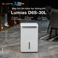 Máy hút ẩm kiêm lọc không khí Lumias D6S-30L (30 lít/ngày)