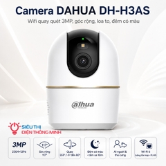 Camera DAHUA DH-H3AS (Wifi quay quét 3MP, góc rộng, loa to, đêm có màu)