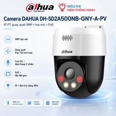 Camera DAHUA DH-SD2A500NB-GNY-A-PV (IP PT quay quét 5MP, loa mic, PoE)