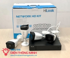 Bộ KIT Camera HiLook Hikvision IK-4042BH-MH/P (NVR 4 cổng PoE + 4 camera IP thân 2MP)