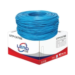 Dây mạng Cat6e Việt Hàn LEAD UTP25AWG màu xanh