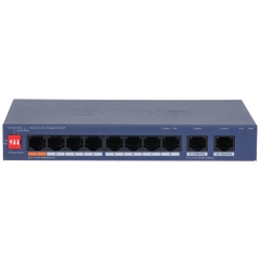 Switch PoE DAHUA DH-CS4010-8ET2GT-60 (Cloud, 8 PoE, 2 uplink Giga, 60W)