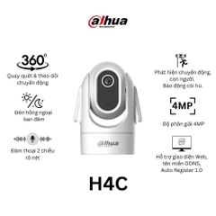 Camera DAHUA DH-H4C (Wifi 4MP, quay quét, loa mic đàm thoại)