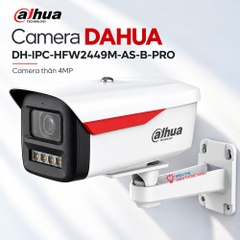 Camera DAHUA DH-IPC-HFW2449M-AS-B-PRO (Thân 4MP, liền MIC, WizColor đêm như ngày)