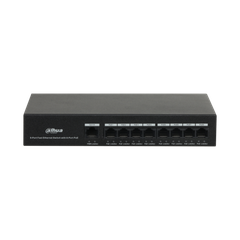 Switch PoE DAHUA DH-PFS3009-8ET-65 (8 PoE, 1 uplink, 65W)