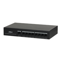 Switch PoE DAHUA DH-PFS3009-8ET-65 (8 PoE, 1 uplink, 65W)
