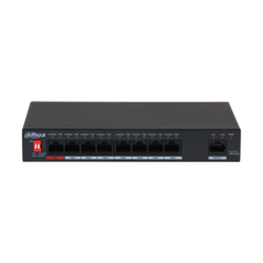 Switch PoE DAHUA DH-PFS3009-8ET-96 (8 PoE, 1 uplink, 96W)