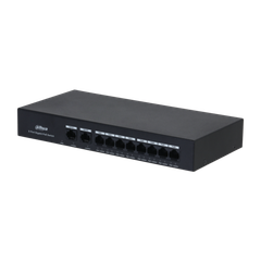 Switch PoE DAHUA DH-PFS3010-8GT-65 (8 PoE Gigabit, 2 uplink Gigabit, 65W)