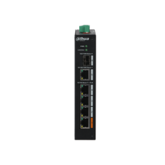 Switch PoE DAHUA DH-PFS3106-4ET-60 (4 PoE, 1 uplink Gigabit, 1 SFP, 60W)