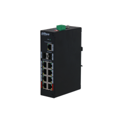 Switch PoE DAHUA DH-PFS3211-8GT-120 (8 PoE Gigabit, 1 uplink Gigabit, 2 SFP, 120W)