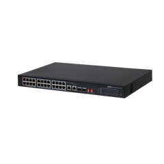 Switch PoE DAHUA DH-PFS3226-24ET-240 (24 PoE, 2 uplink Gigabit hoặc 2 SFP, 240W)